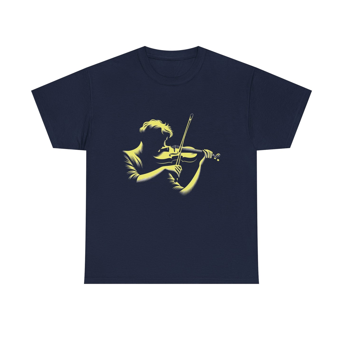 Music Nostalgia Aspiring Violinist Unisex Cotton Tee, Perfect Top As A Christmas Gift For Motivated Young Musicians