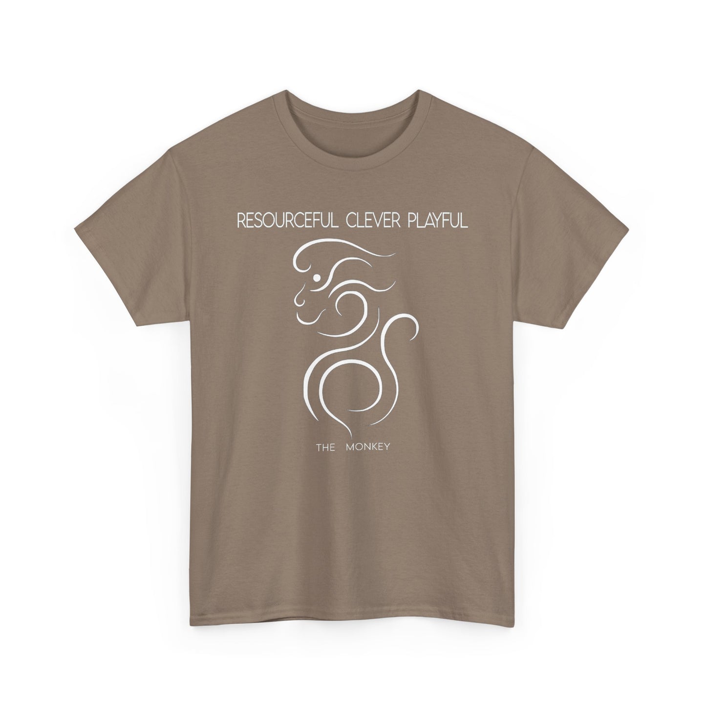 Chinese Zodiac The Monkey Tee, Positive Traits Of People Born On The Years Of Monkey (1968, 1980, 1992, 2004, And 2016), Clever And Playful