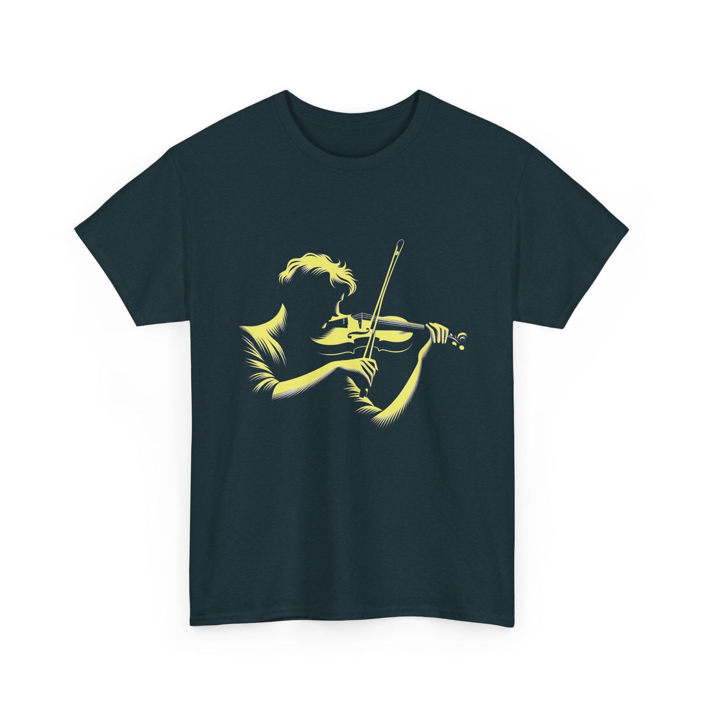 Music Nostalgia Aspiring Violinist Unisex Cotton Tee, Perfect Top As A Christmas Gift For Motivated Young Musicians