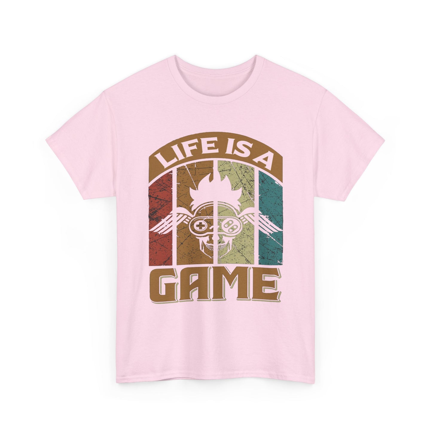 Retro Wisdom Unisex Tee, Life is a Game Graphic T-Shirt, Words of Wisdom Shirt, Vintage Inspirational Tee, Quote Tee Gift, Retro Graphic Tee