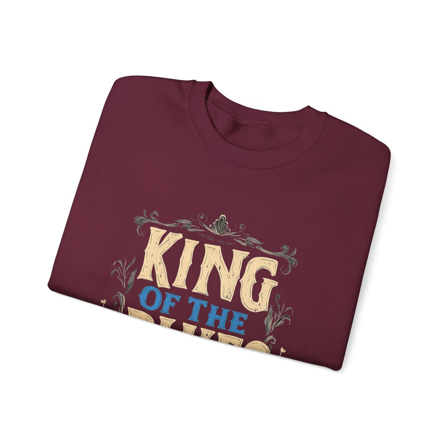King of the Blues Sweatshirt, Music Nostalgia Crewneck, Rhythm and Blues Jumper, Unisex Band Merch, Blues Music Apparel