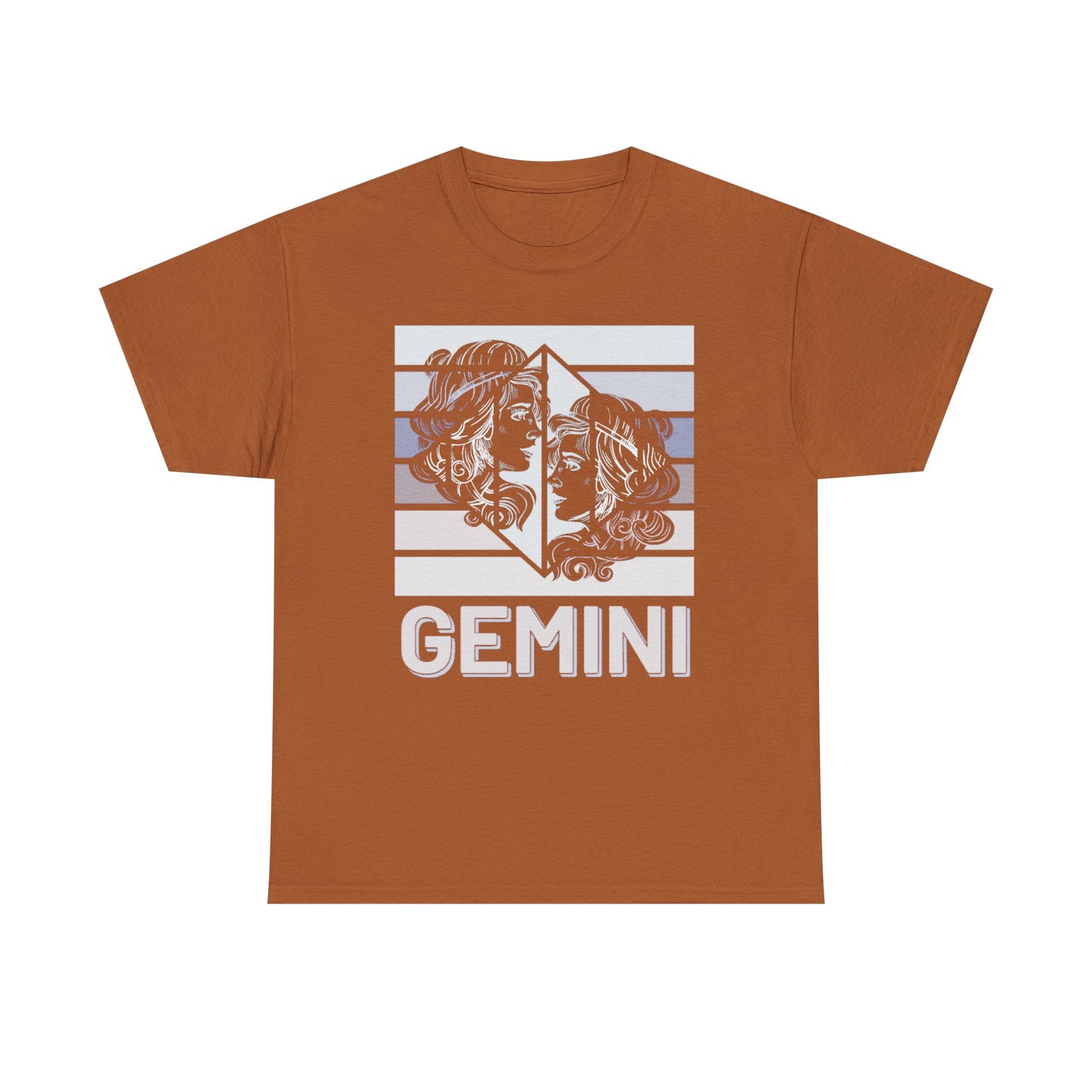 Gemini Zodiac T-Shirt, Astrology Gift, Retro Heavy Cotton Tee, Horoscope Apparel, Birthday Gift, Celestial Fashion, Vintage Style