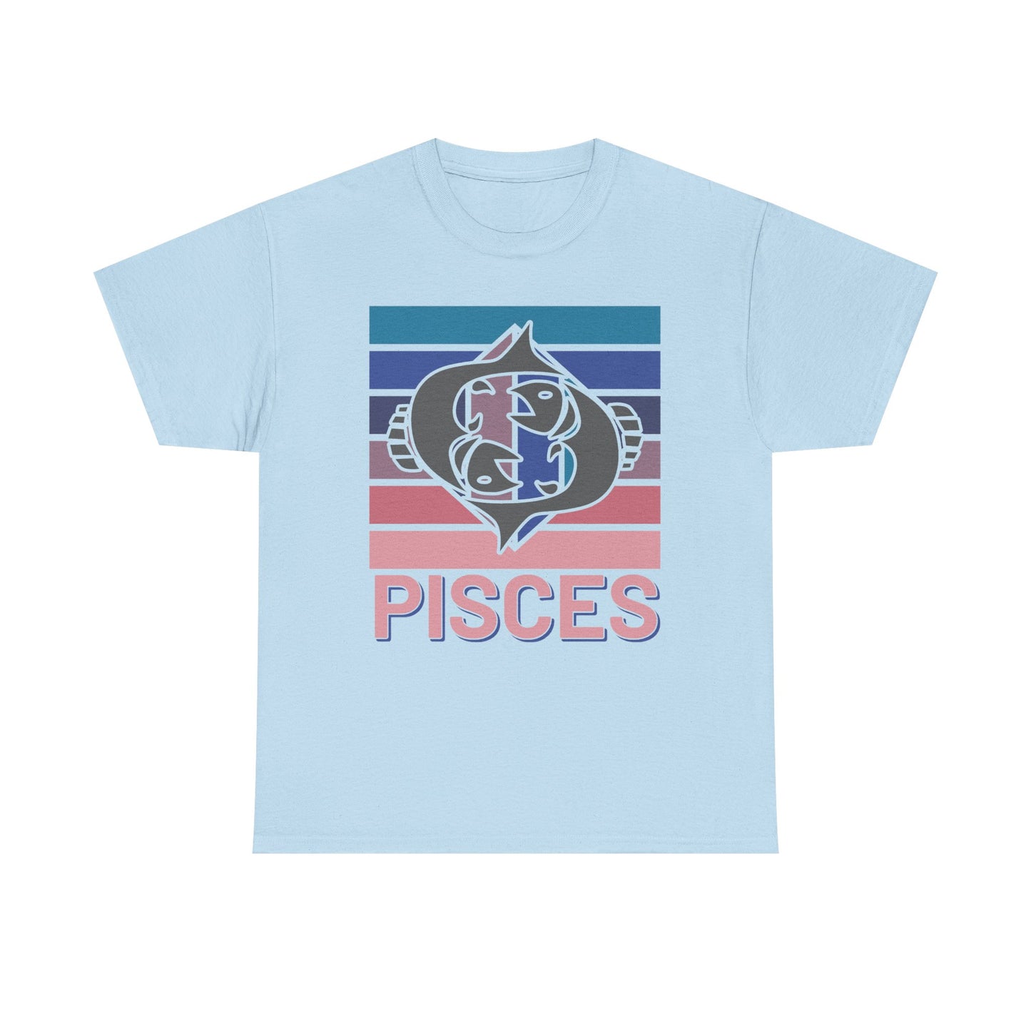 Pisces Tee, Retro Astrology Zodiac Sign Shirt, Vintage Style Unisex Cotton Top, Horoscope Clothing, Constellation Gift