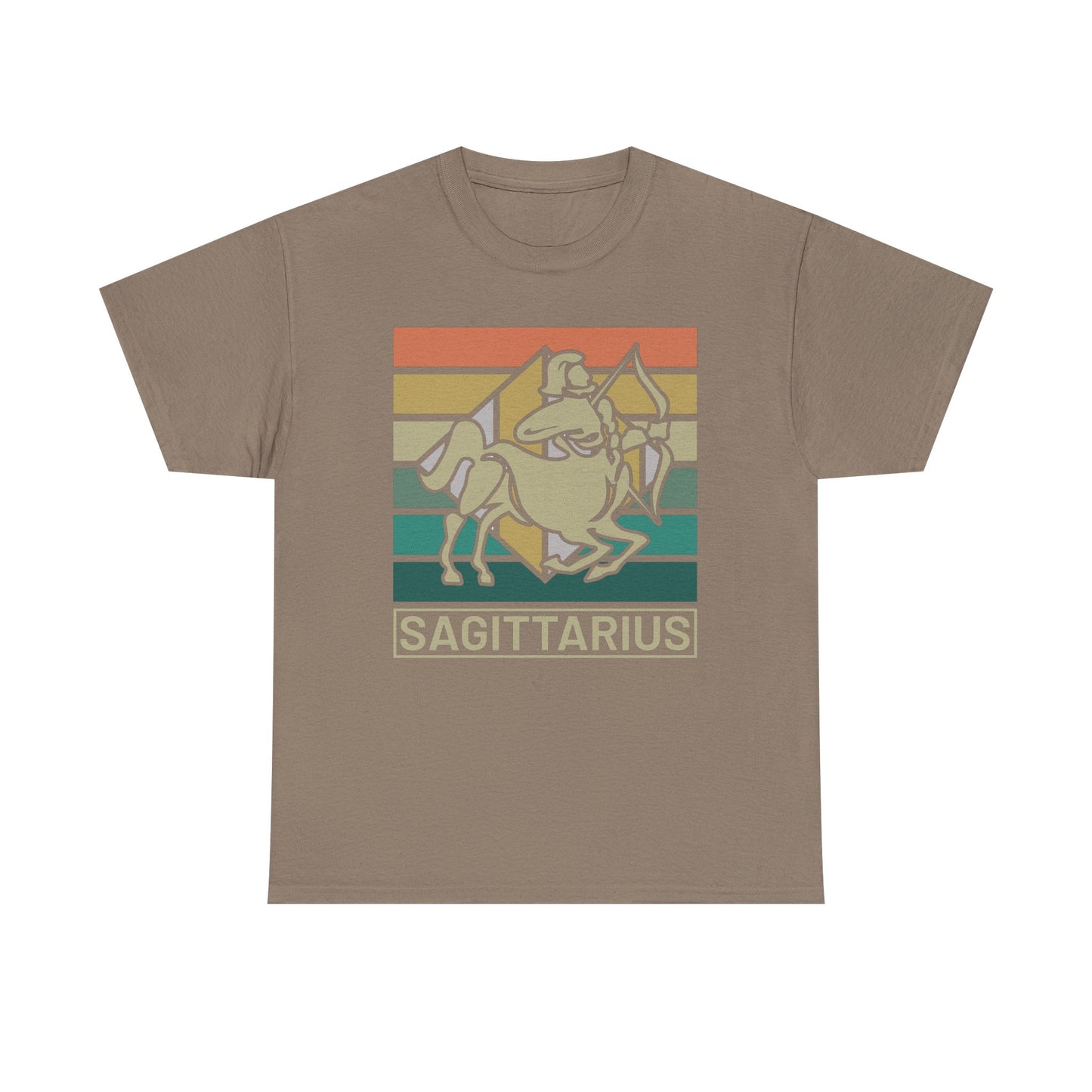 Horoscope Sagittarius Graphic Tee, Unisex Heavy Cotton Shirt, Zodiac Apparel, Astrology Gift, Casual Wear, Vintage Style, Retro Design