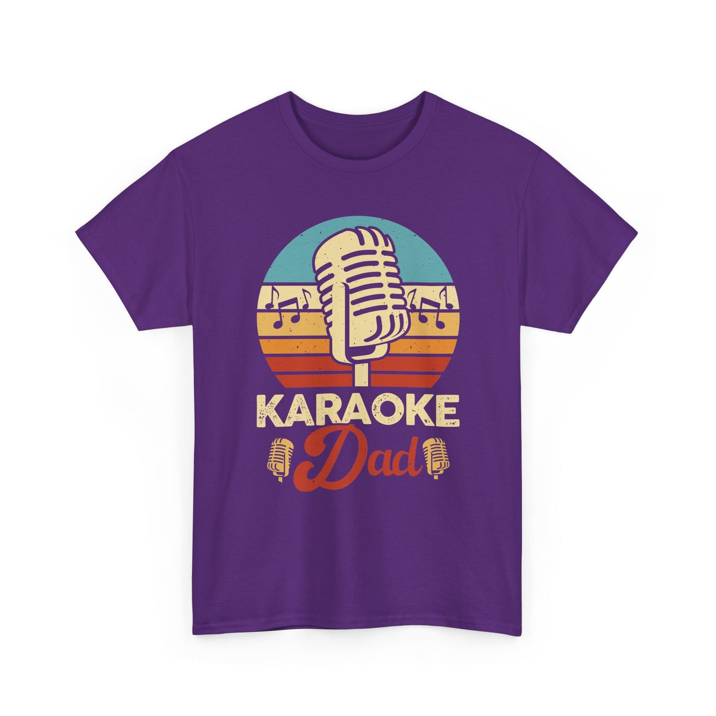 Karaoke Vibe, Karaoke Dad Tee, Unisex Heavy Cotton Shirt for Music Lovers, Father's Day Gift, Family Gatherings, Music Lovers, Casual Wear