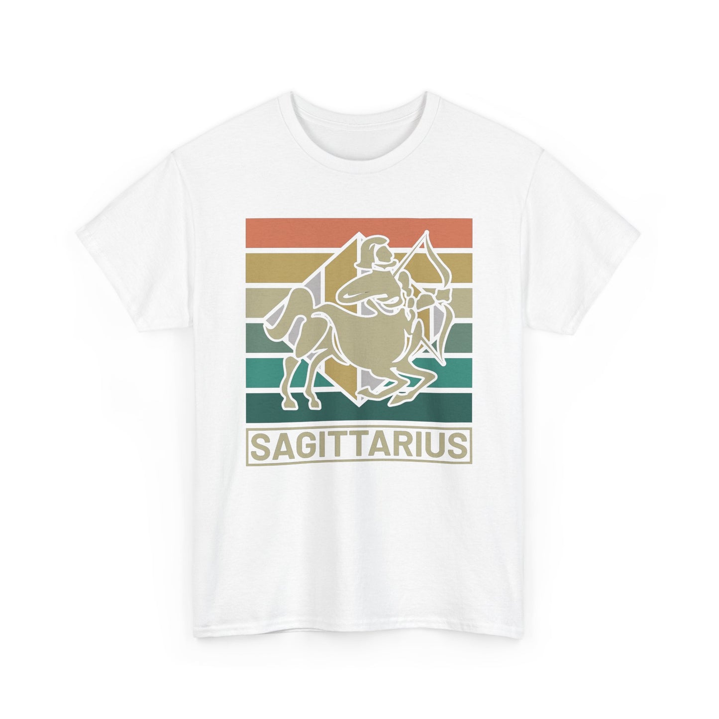 Horoscope Sagittarius Graphic Tee, Unisex Heavy Cotton Shirt, Zodiac Apparel, Astrology Gift, Casual Wear, Vintage Style, Retro Design