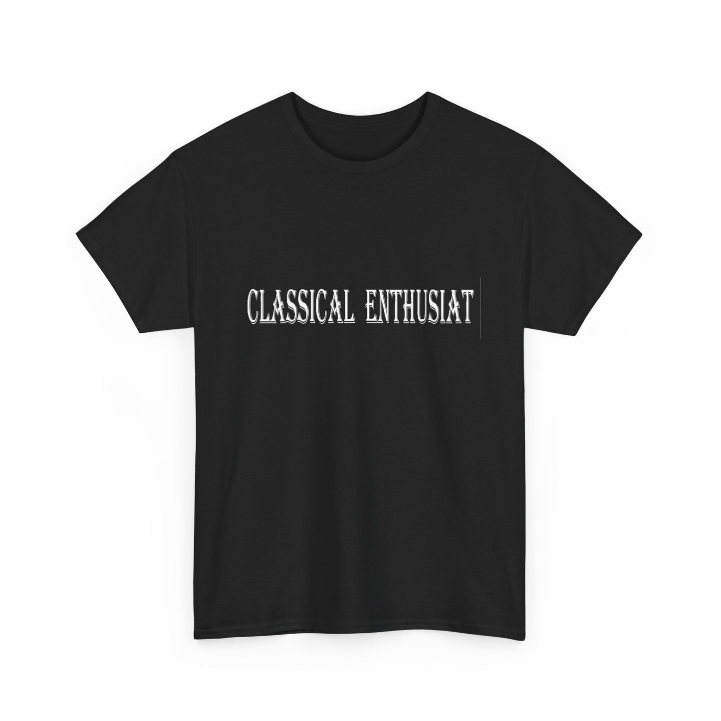 Music Nostalgia CLASSICAL ENTHUSIAST Unisex Cotton Shirt, Colorful Boho and Hippie Style Top, Artistic Typographic Design Shirt