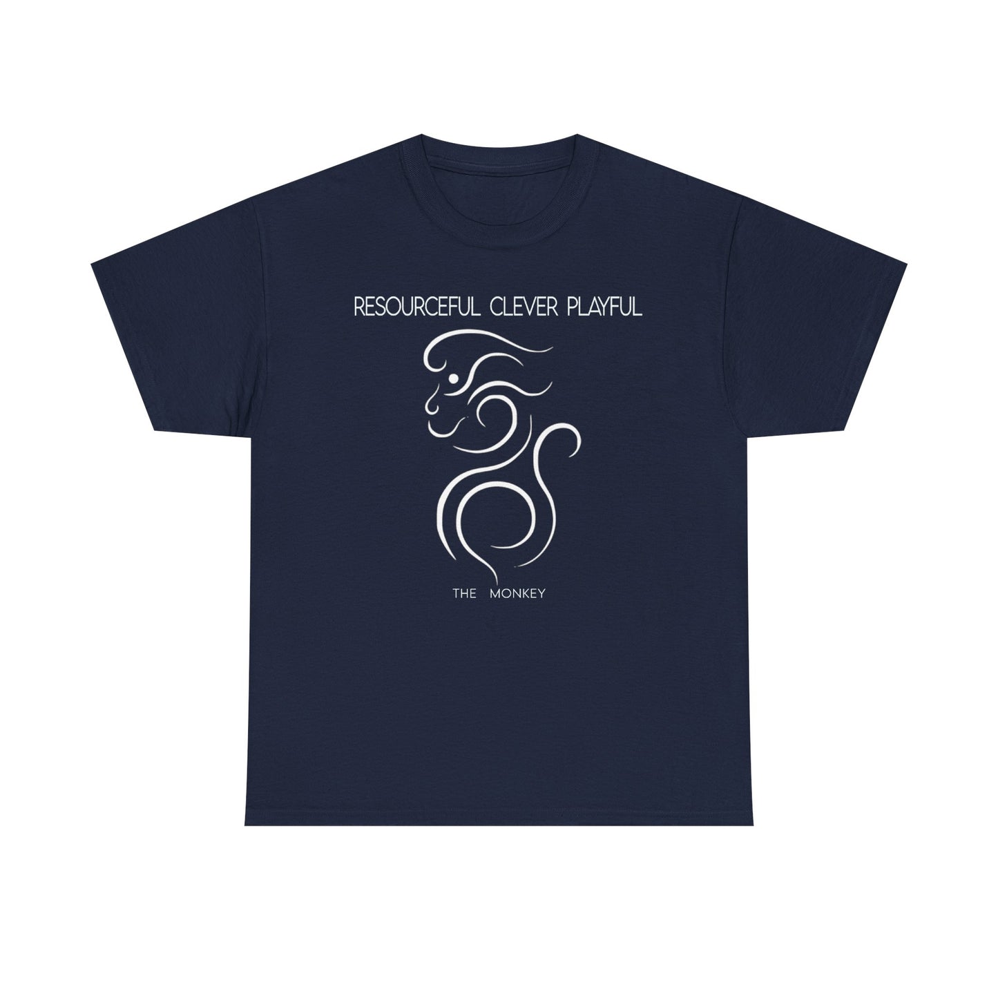Chinese Zodiac The Monkey Tee, Positive Traits Of People Born On The Years Of Monkey (1968, 1980, 1992, 2004, And 2016), Clever And Playful