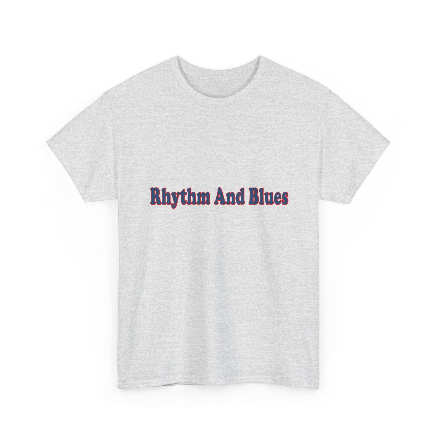 Music Nostalgia Rhythm And Blues Unisex Cotton Shirt, Colorful Boho and Hippie Style Top, Artistic Typographic Design Shirt