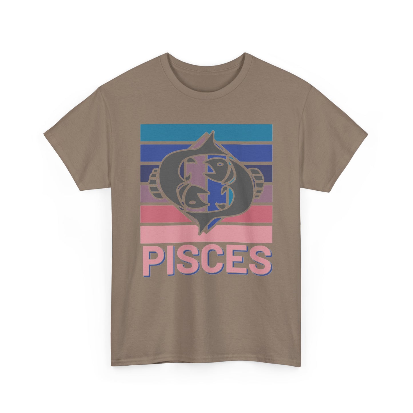Pisces Tee, Retro Astrology Zodiac Sign Shirt, Vintage Style Unisex Cotton Top, Horoscope Clothing, Constellation Gift