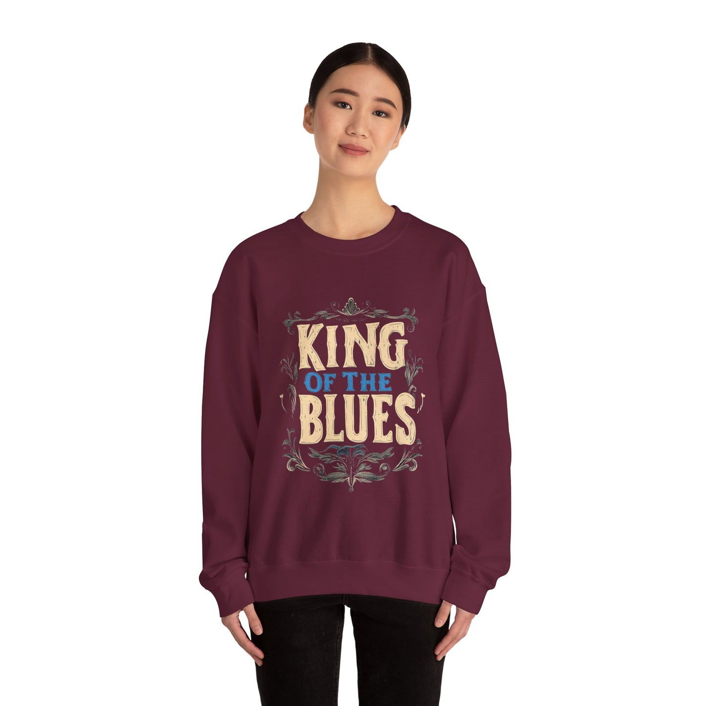 King of the Blues Sweatshirt, Music Nostalgia Crewneck, Rhythm and Blues Jumper, Unisex Band Merch, Blues Music Apparel