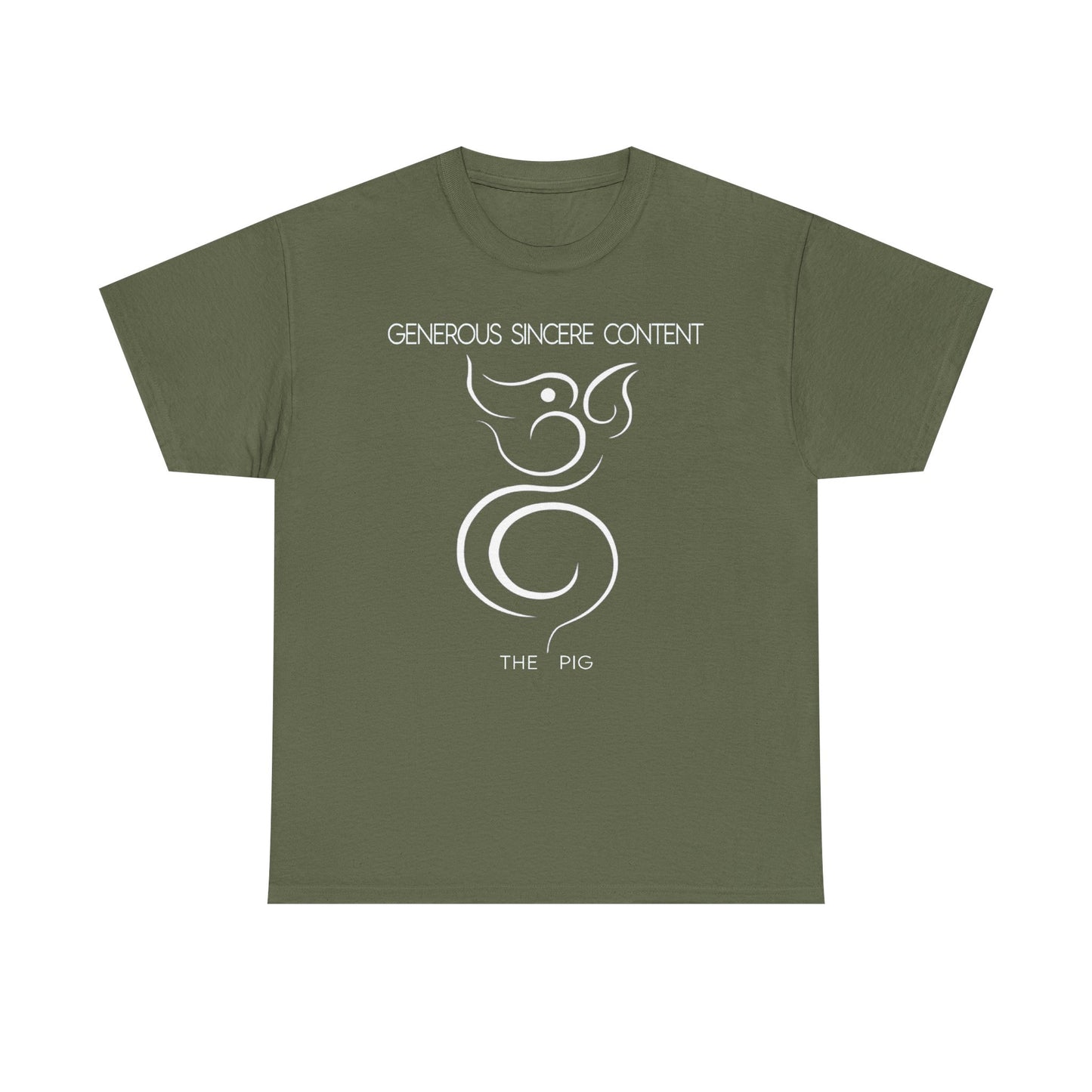 Chinese Zodiac The Pig Tee , Positive Traits Of People Born On The Years Of The Pig (1959, 1971, 1983, 1995, And 2007), Generous And Content