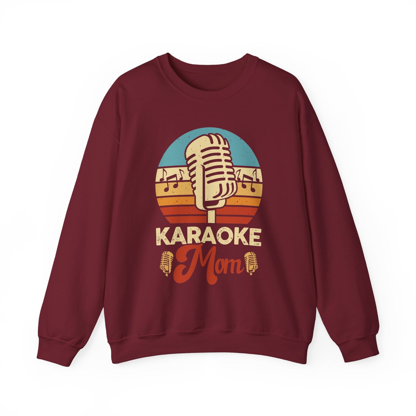 Karaoke Vibe Crewneck Sweatshirt, Generational Nostalgia, Karaoke Mom and Dad, Unisex Jumper, Music Lover Gift, Retro Sweatshirt, Family Fun