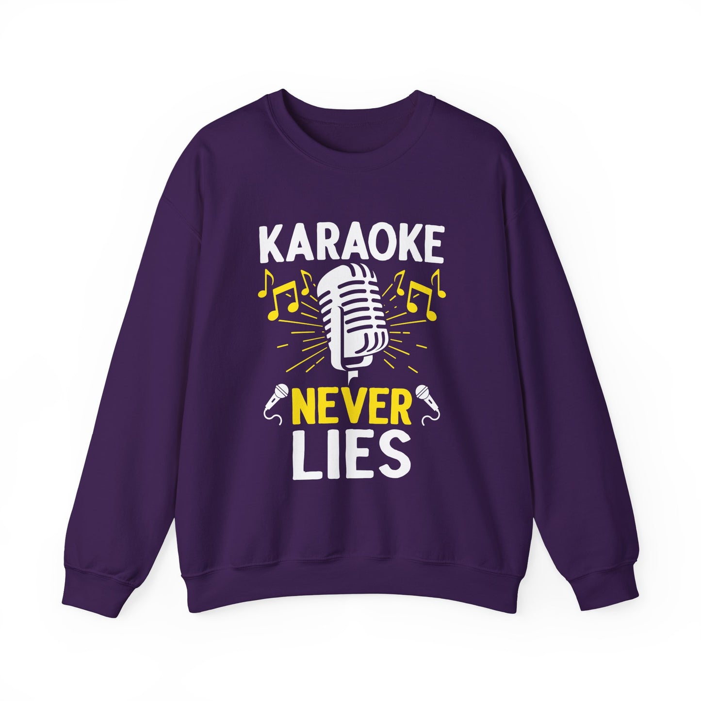 Karaoke Vibe Sweatshirt, Sing-Along Nostalgia Jumper, Music Party Pullover, Karaoke Never Lies Crewneck, Funny Singing Gift