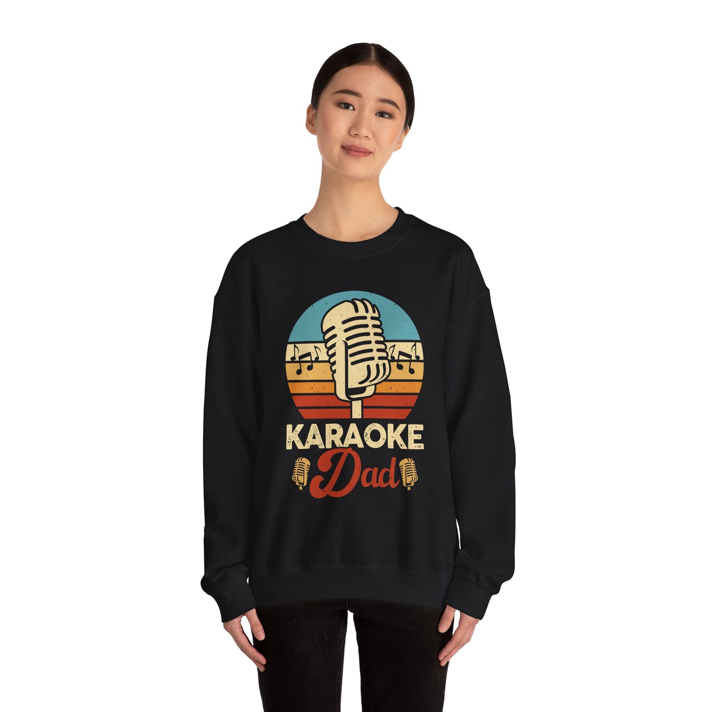 Karaoke Vibe Crewneck Sweatshirt, Generational Nostalgia, Karaoke Mom and Dad, Unisex Jumper, Music Lover Gift, Retro Sweatshirt, Family Fun