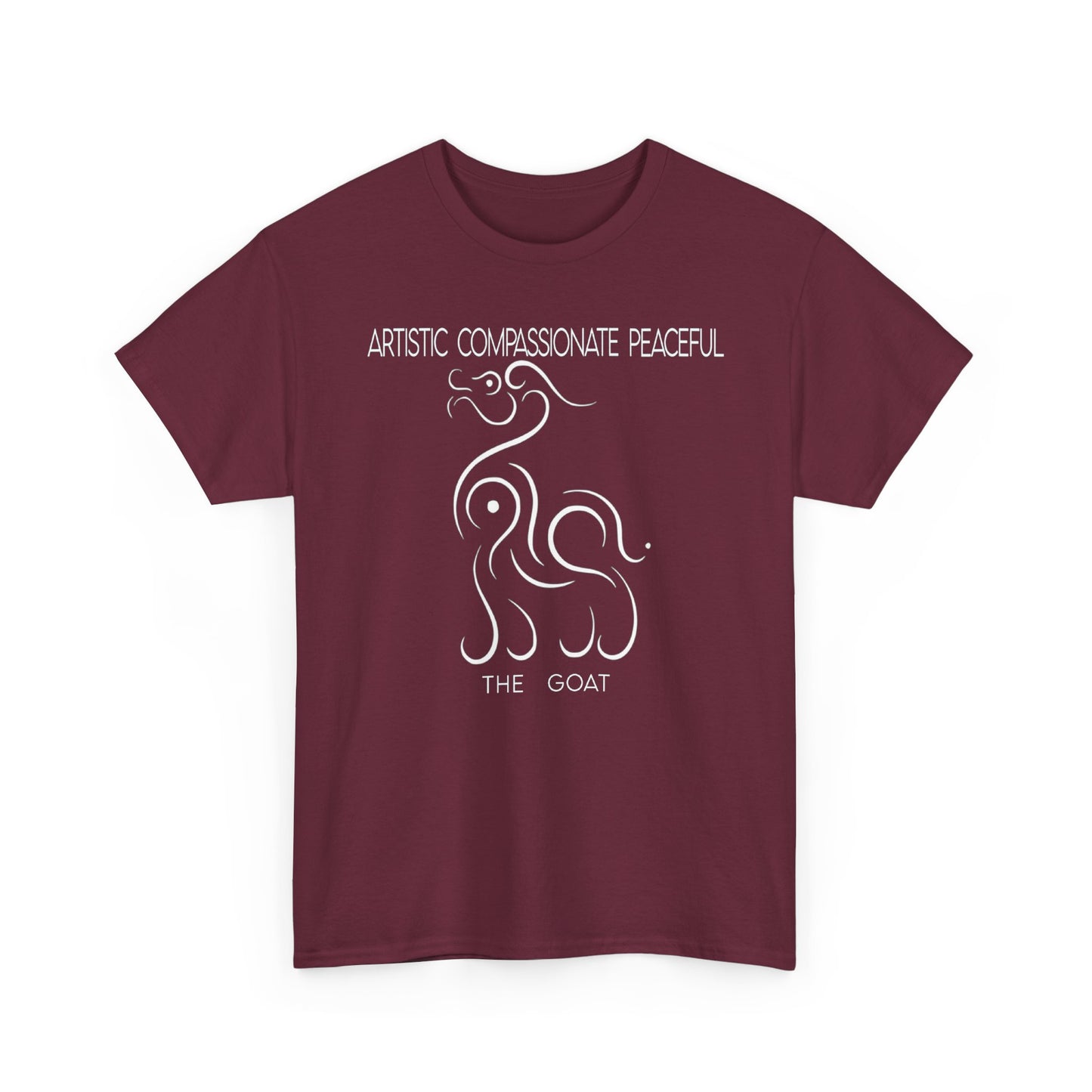 Chinese Zodiac The Goat Tee, Positive Traits Of People Born On The Years Of Goat (1967, 1979, 1991, 2003, And 2015), Compassionate, Peaceful