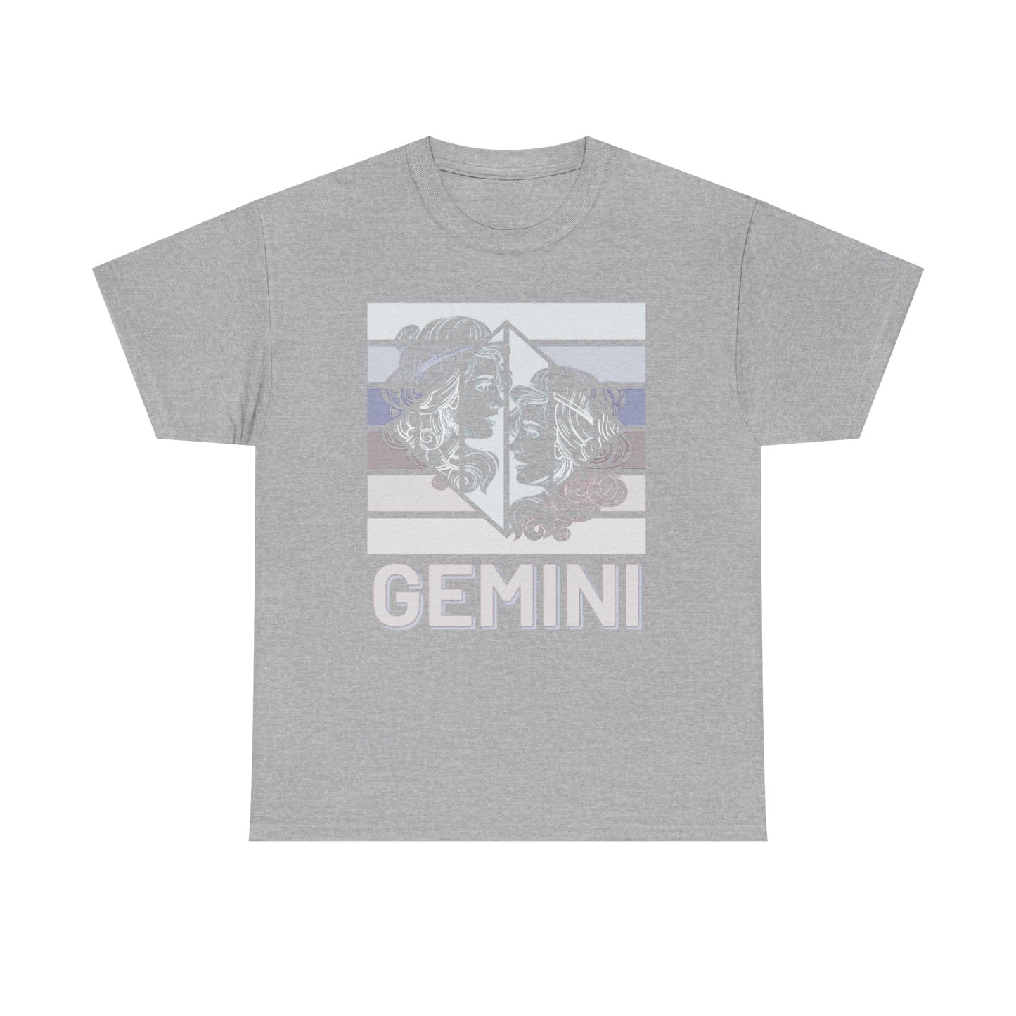 Gemini Zodiac T-Shirt, Astrology Gift, Retro Heavy Cotton Tee, Horoscope Apparel, Birthday Gift, Celestial Fashion, Vintage Style