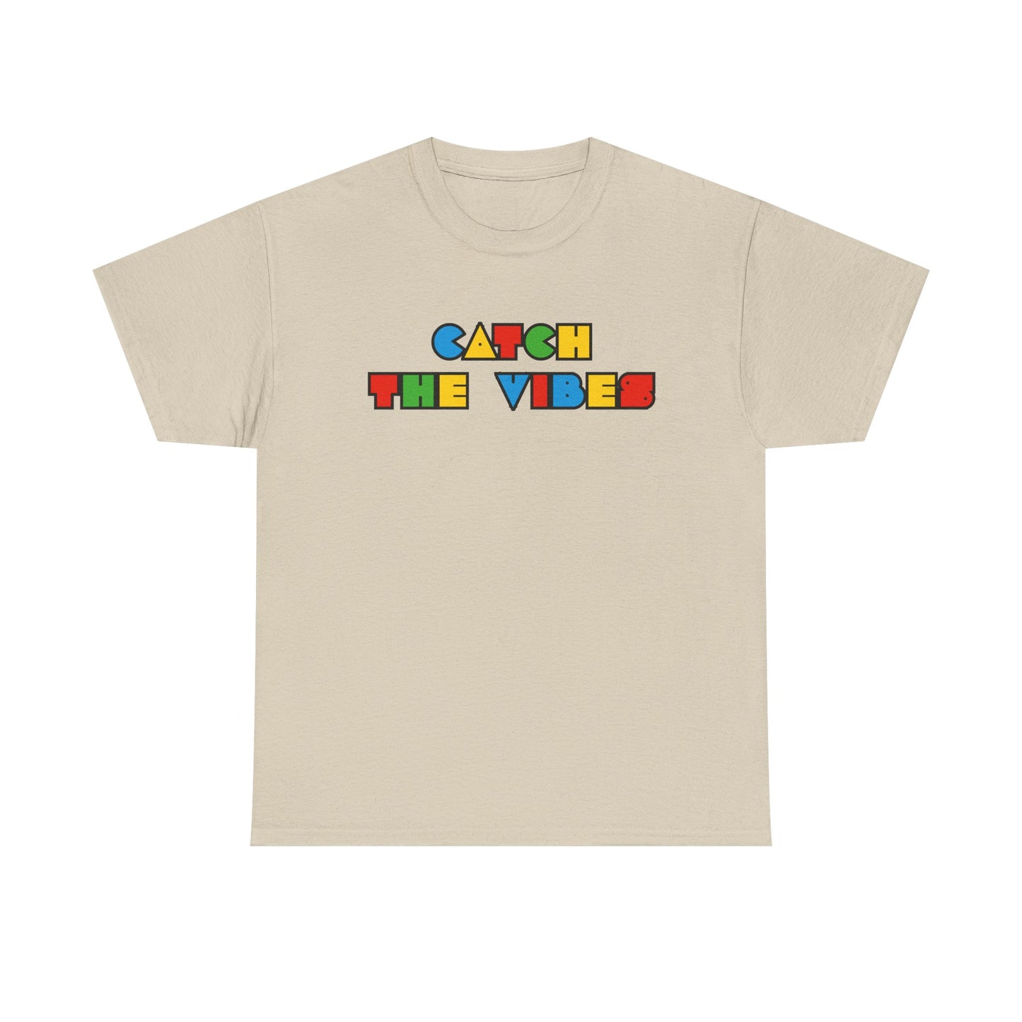 Gen-z Slang, 'Catch the Vibes' Unisex Cotton Tee, Retro Aesthetic T-Shirt, Casual Wear, Gift for Friends, Music Fest Shirt, Summer Style