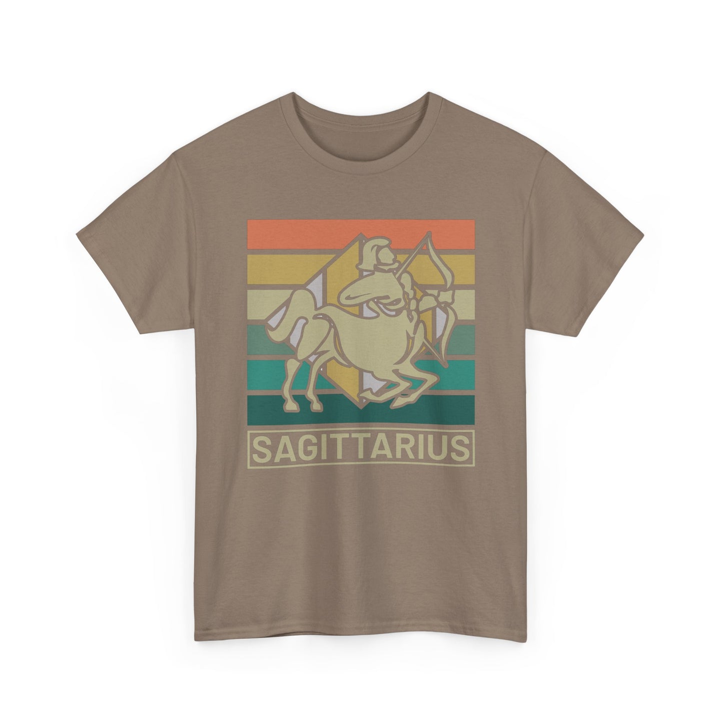 Horoscope Sagittarius Graphic Tee, Unisex Heavy Cotton Shirt, Zodiac Apparel, Astrology Gift, Casual Wear, Vintage Style, Retro Design