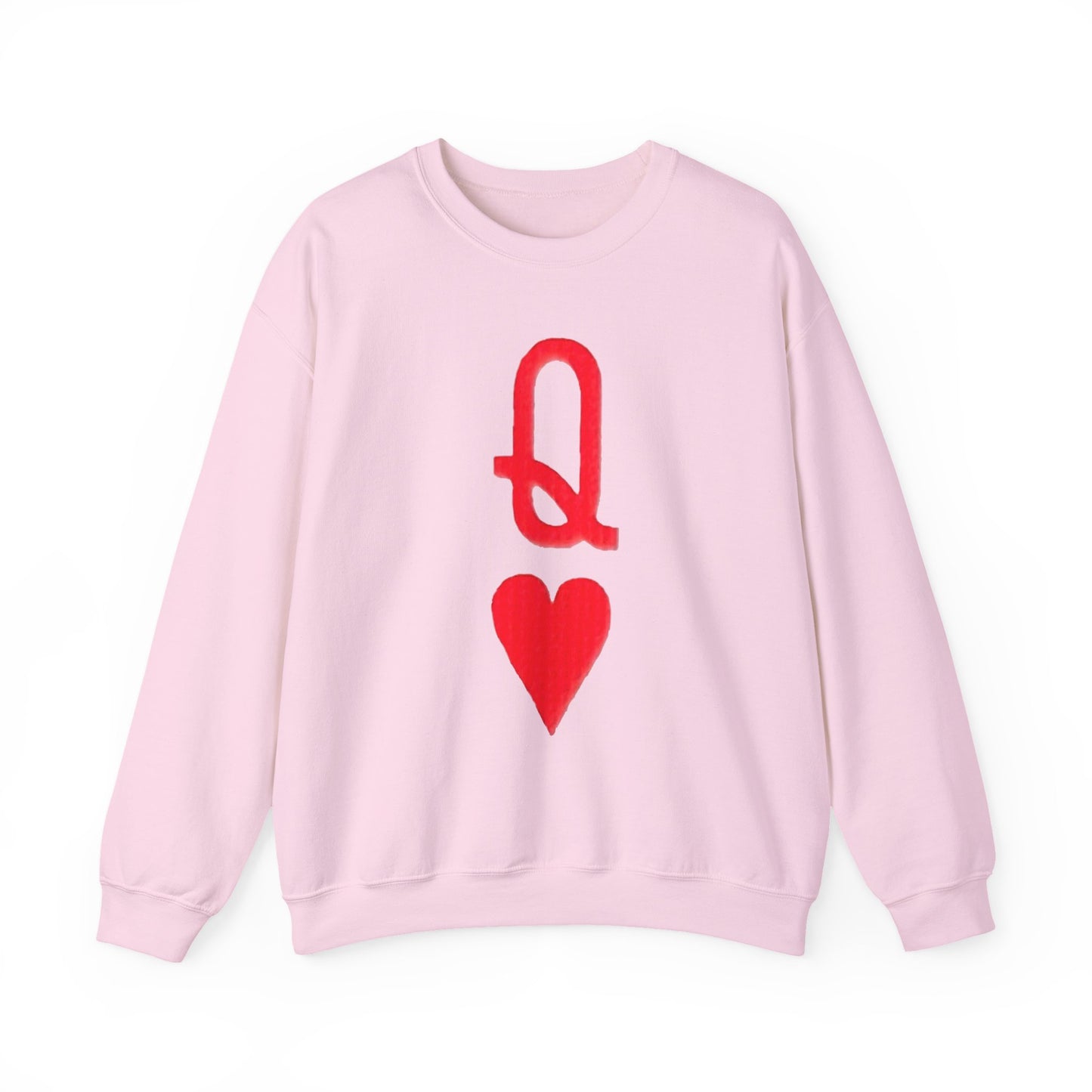 Queen of Hearts Sweatshirt, Gambler's Card Game Attire, Casino Theme Jumper, Unisex Pullover Gift, Gambling Lover Clothing, Heart Suit