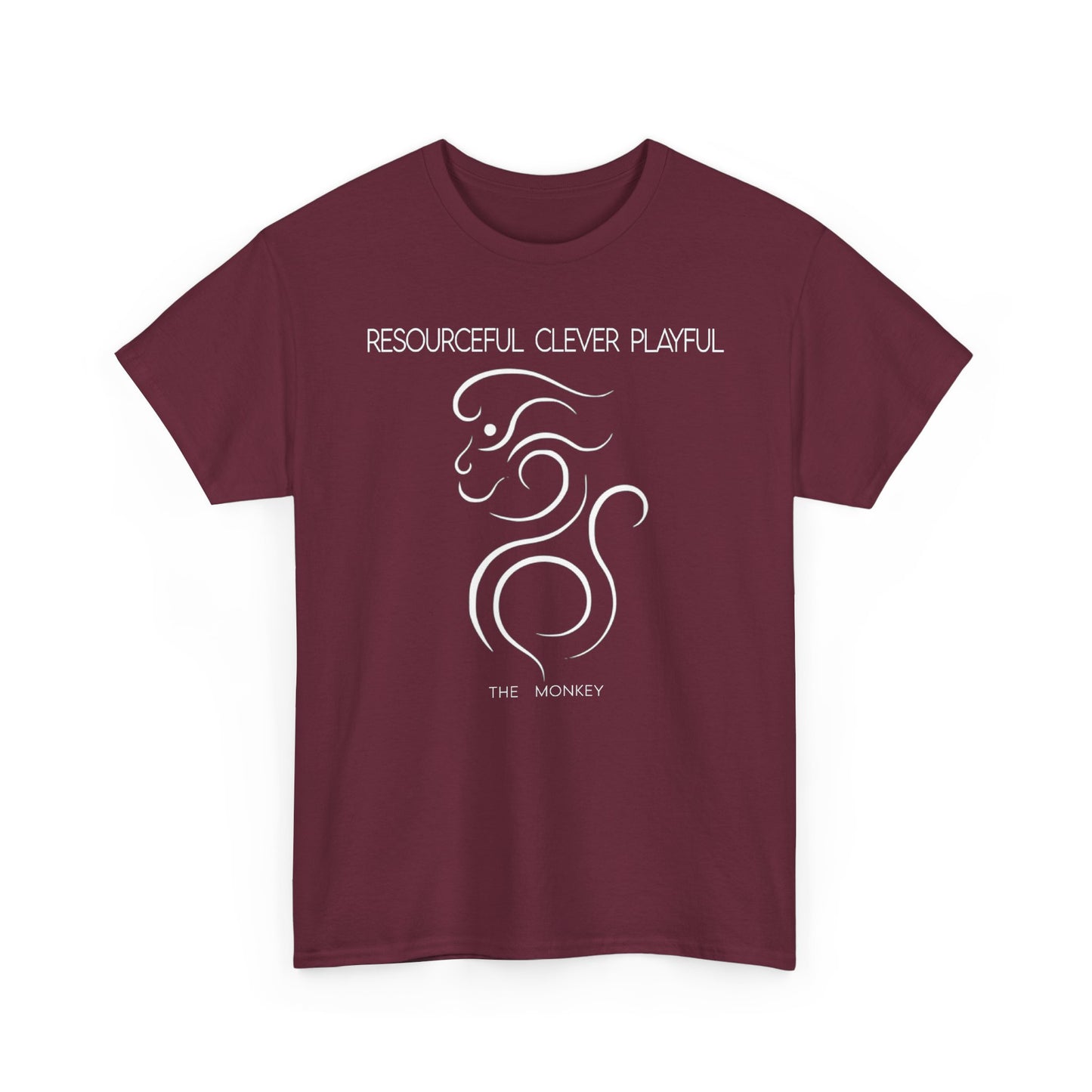 Chinese Zodiac The Monkey Tee, Positive Traits Of People Born On The Years Of Monkey (1968, 1980, 1992, 2004, And 2016), Clever And Playful