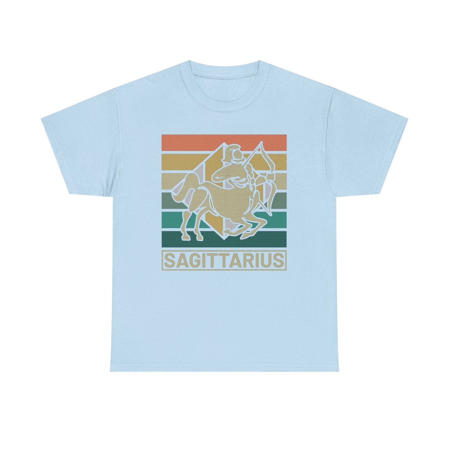 Horoscope Sagittarius Graphic Tee, Unisex Heavy Cotton Shirt, Zodiac Apparel, Astrology Gift, Casual Wear, Vintage Style, Retro Design