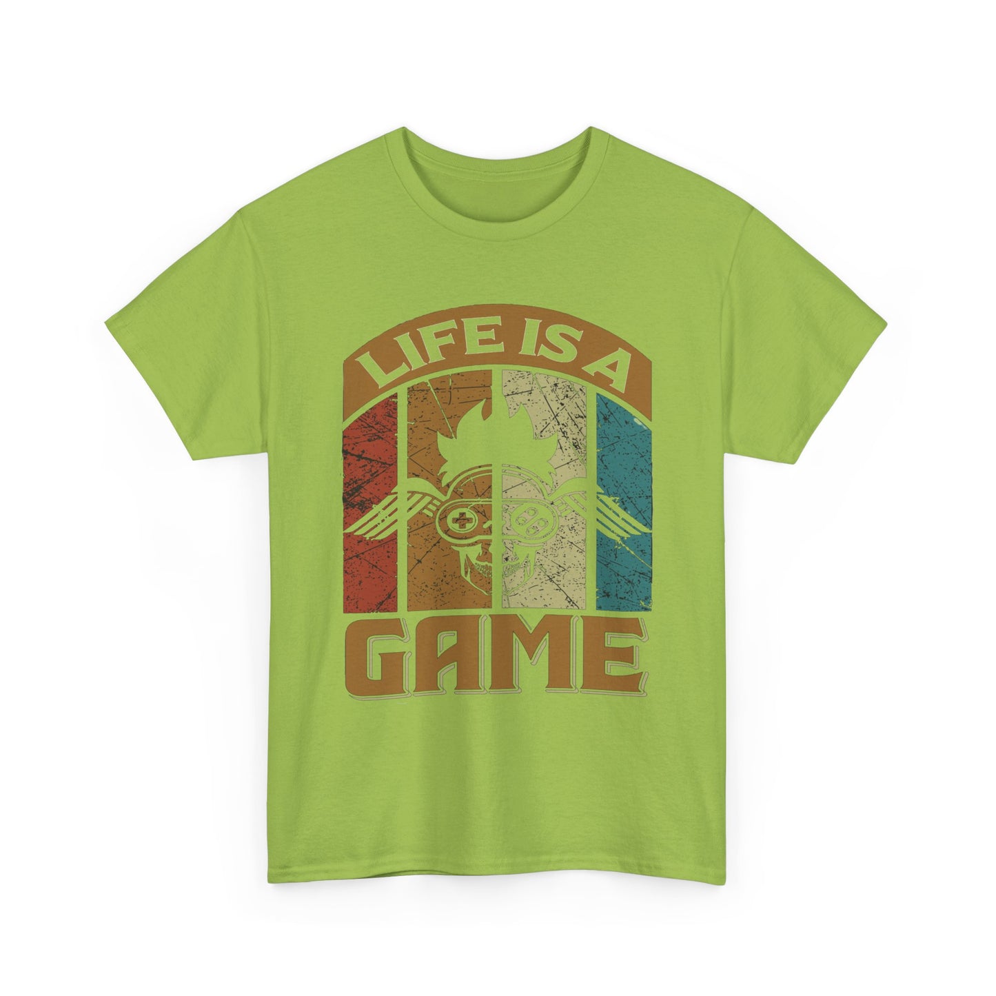 Retro Wisdom Unisex Tee, Life is a Game Graphic T-Shirt, Words of Wisdom Shirt, Vintage Inspirational Tee, Quote Tee Gift, Retro Graphic Tee