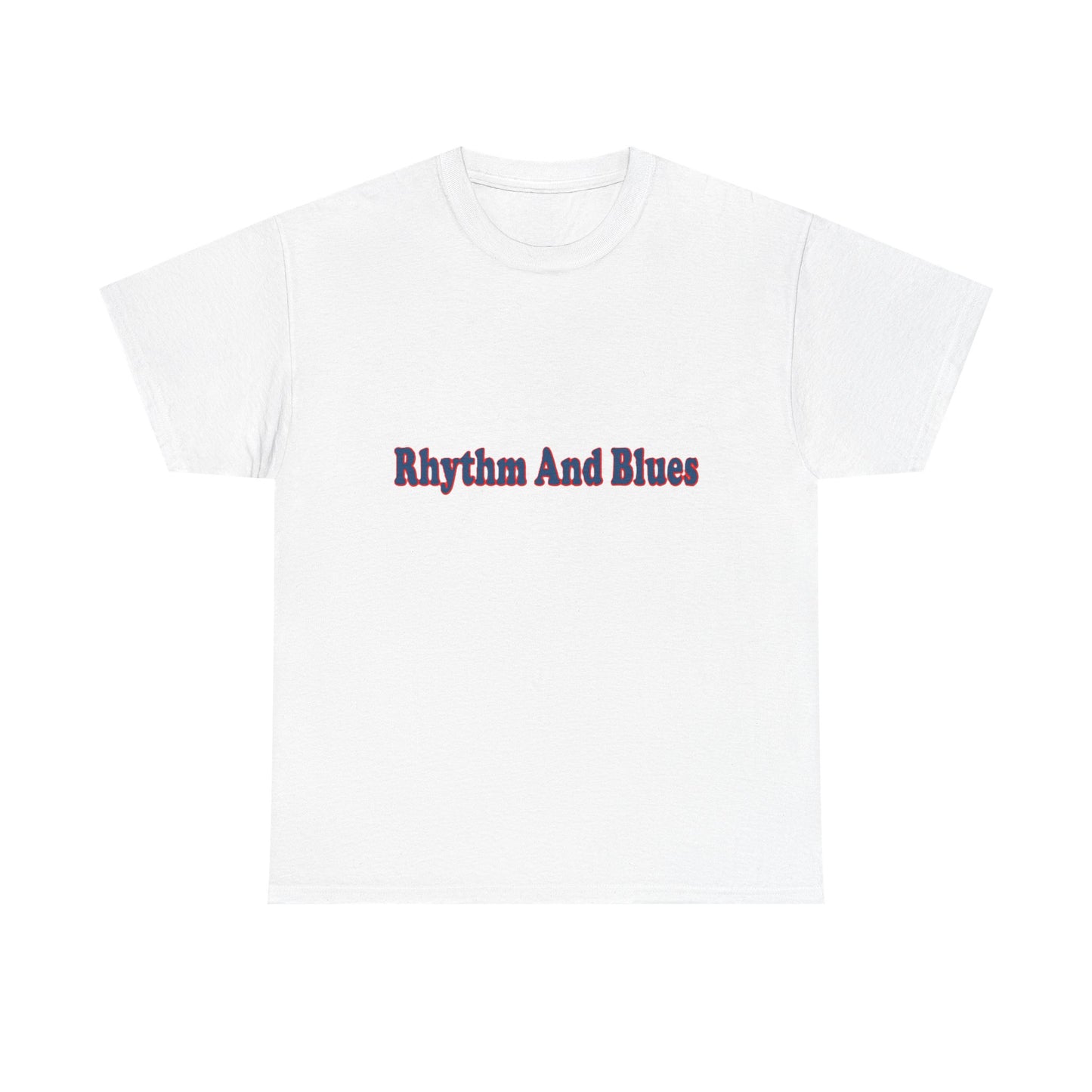 Music Nostalgia Rhythm And Blues Unisex Cotton Shirt, Colorful Boho and Hippie Style Top, Artistic Typographic Design Shirt