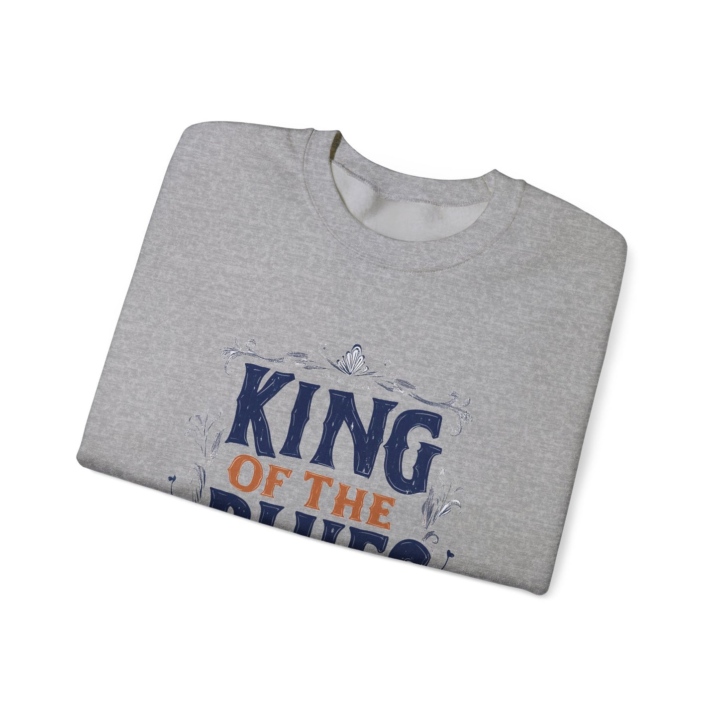 King of the Blues Sweatshirt, Music Nostalgia Crewneck, Rhythm and Blues Jumper, Unisex Band Merch, Blues Music Apparel