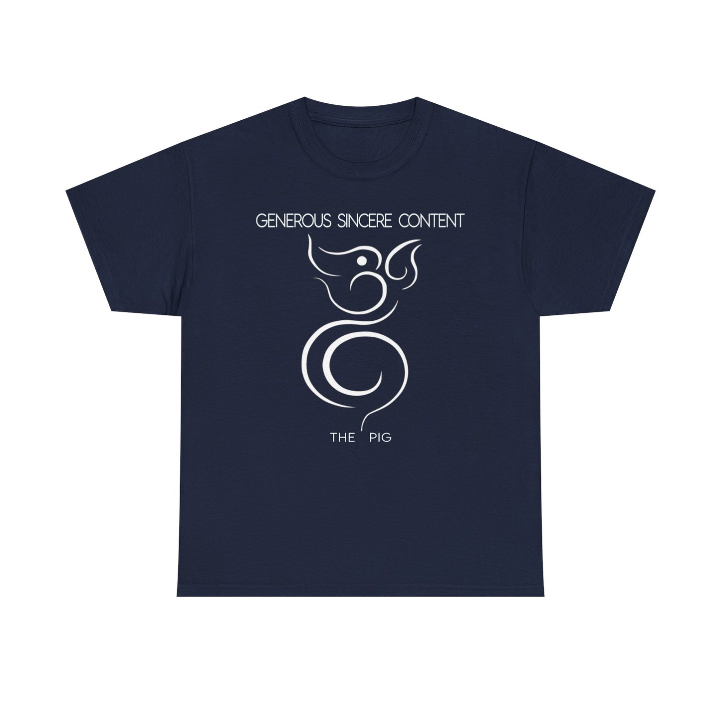 Chinese Zodiac The Pig Tee , Positive Traits Of People Born On The Years Of The Pig (1959, 1971, 1983, 1995, And 2007), Generous And Content