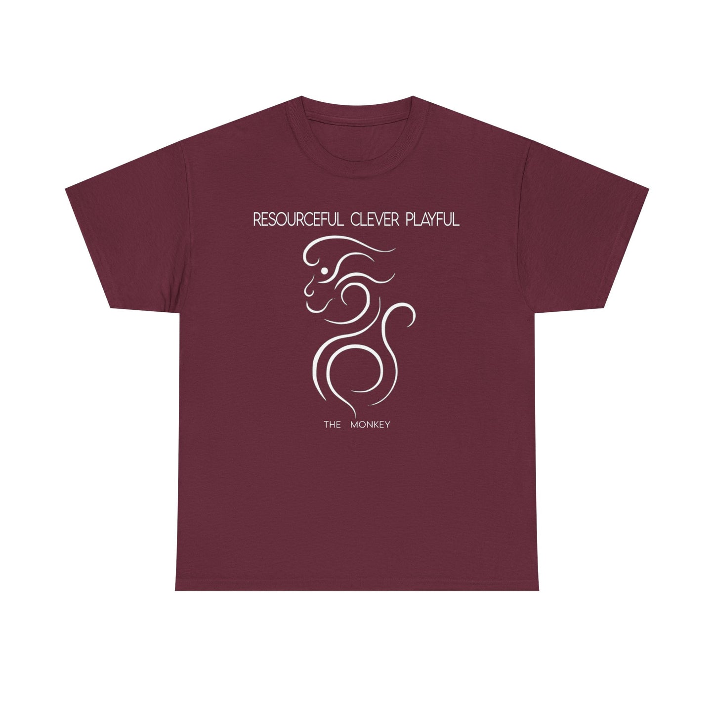 Chinese Zodiac The Monkey Tee, Positive Traits Of People Born On The Years Of Monkey (1968, 1980, 1992, 2004, And 2016), Clever And Playful