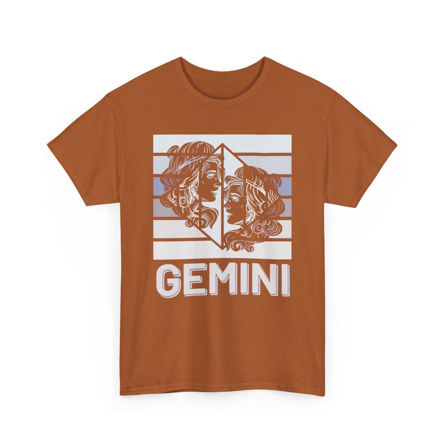Gemini Zodiac T-Shirt, Astrology Gift, Retro Heavy Cotton Tee, Horoscope Apparel, Birthday Gift, Celestial Fashion, Vintage Style
