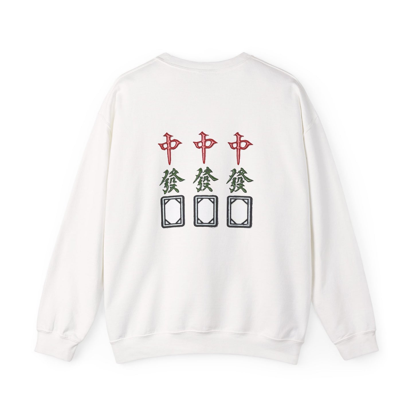 Gambler's Metaphor Mahjong Tiles Unisex Sweatshirt, Dragon Winds Dice Design, Mahjong Enthusiast Gift, Cozy Jumper, Gamer Apparel