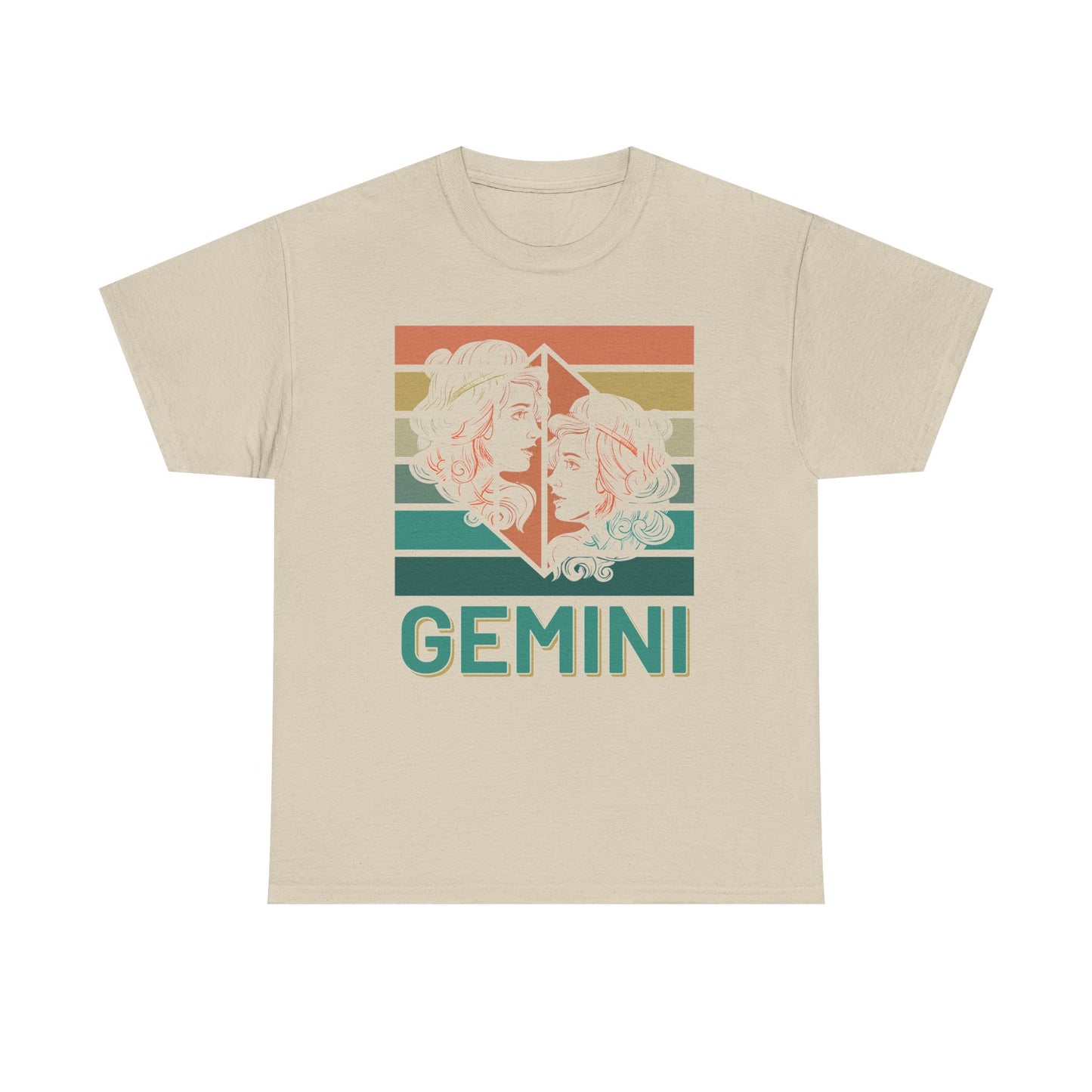 Gemini Zodiac Unisex Cotton Tee, Astrology Gift, Birthday Shirt, Horoscope Tee, Astrology Apparel, Summer Fashion, Retro Design, Vintage
