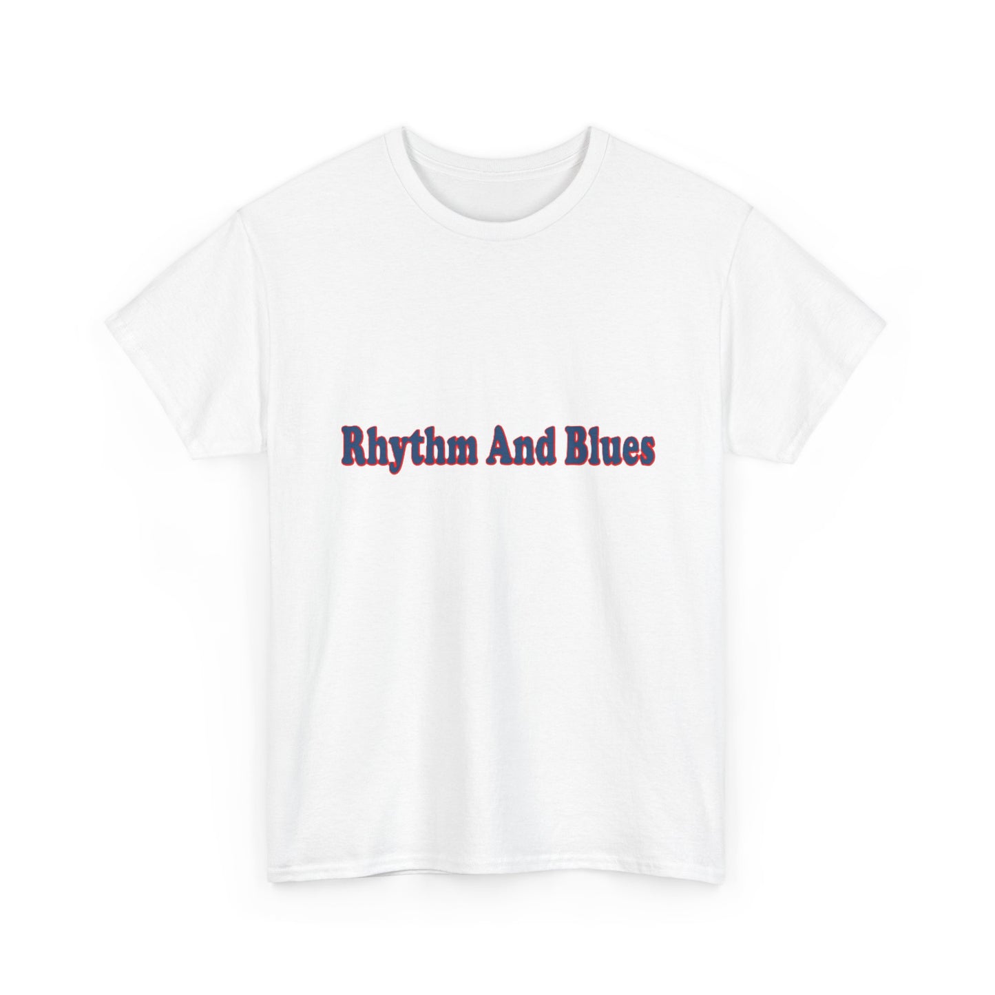 Music Nostalgia Rhythm And Blues Unisex Cotton Shirt, Colorful Boho and Hippie Style Top, Artistic Typographic Design Shirt