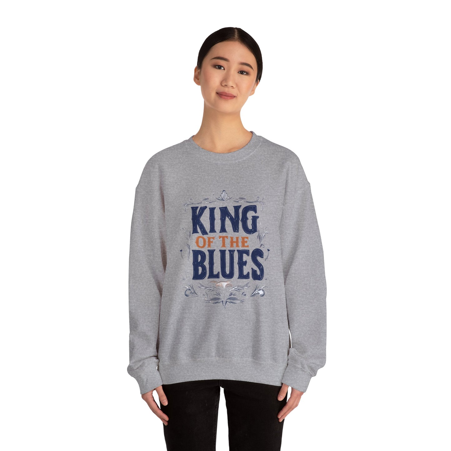 King of the Blues Sweatshirt, Music Nostalgia Crewneck, Rhythm and Blues Jumper, Unisex Band Merch, Blues Music Apparel