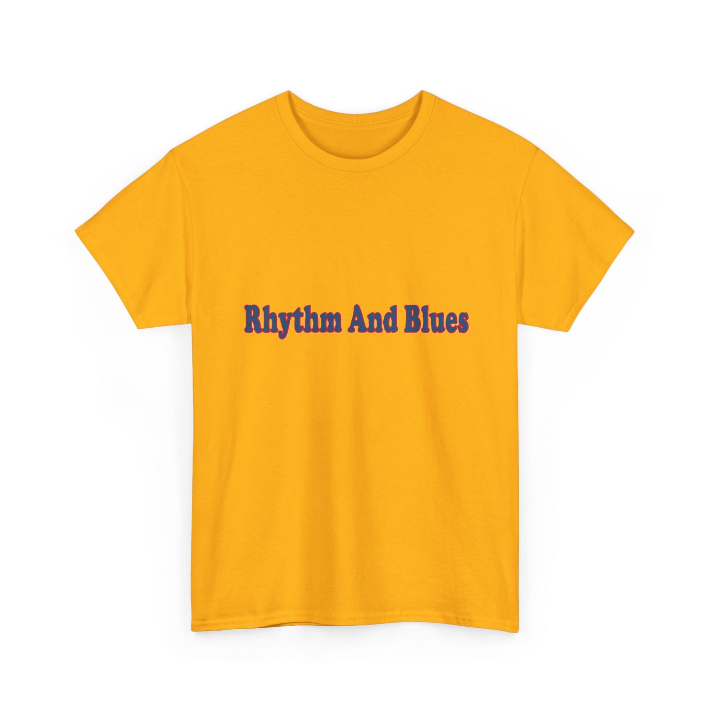 Music Nostalgia Rhythm And Blues Unisex Cotton Shirt, Colorful Boho and Hippie Style Top, Artistic Typographic Design Shirt