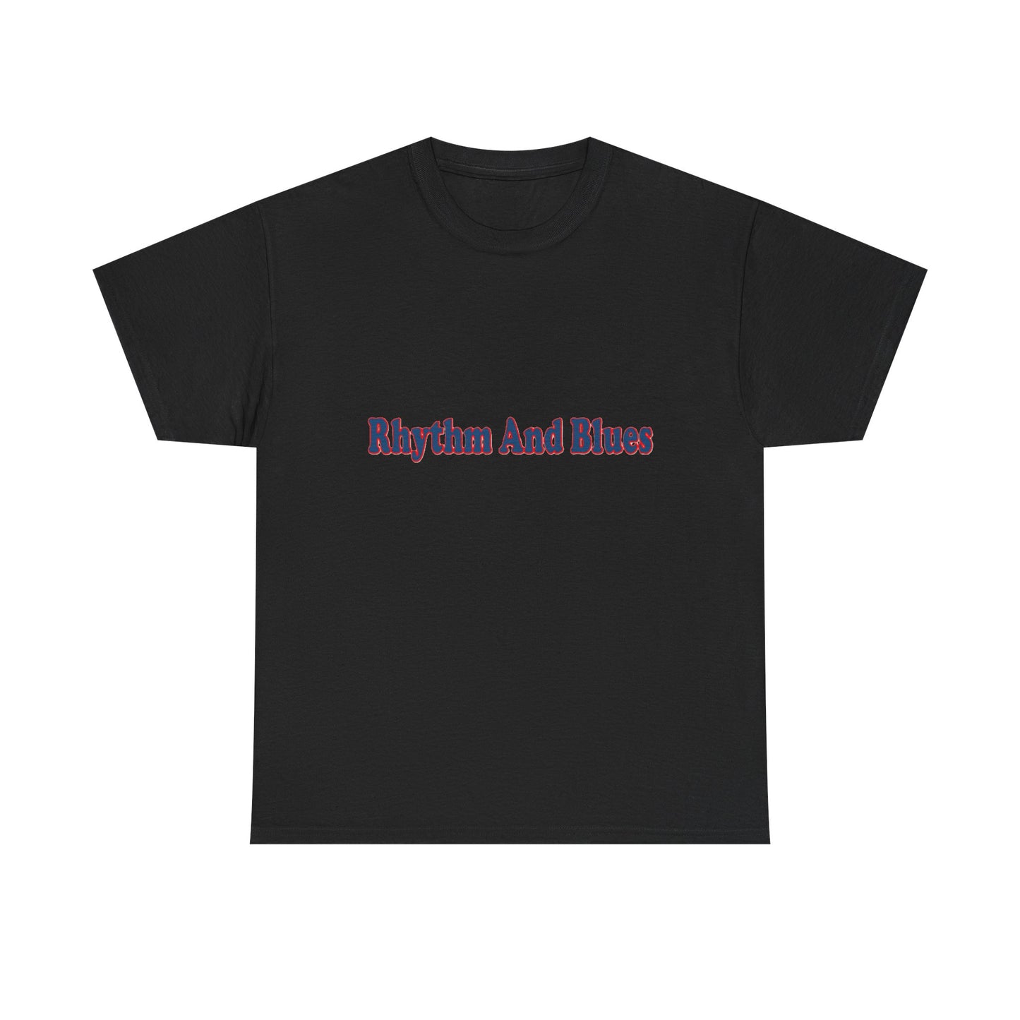 Music Nostalgia Rhythm And Blues Unisex Cotton Shirt, Colorful Boho and Hippie Style Top, Artistic Typographic Design Shirt