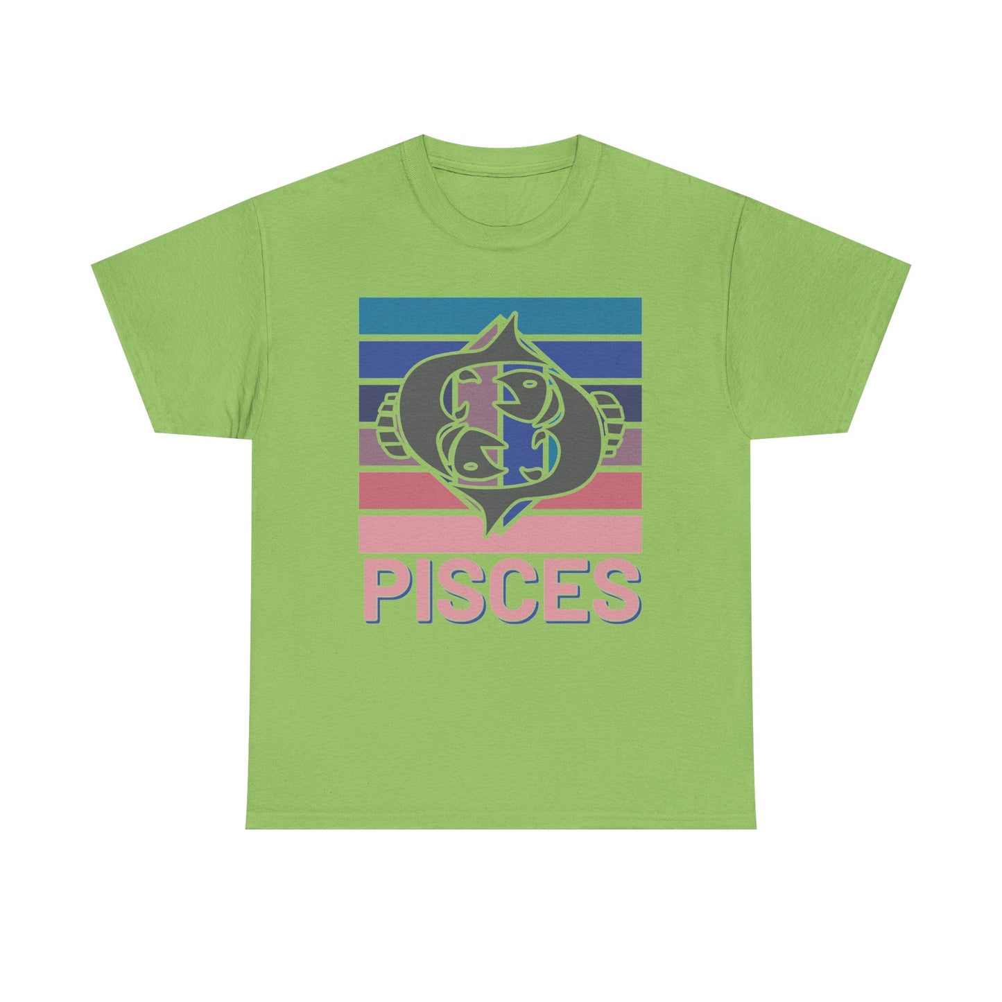 Pisces Tee, Retro Astrology Zodiac Sign Shirt, Vintage Style Unisex Cotton Top, Horoscope Clothing, Constellation Gift