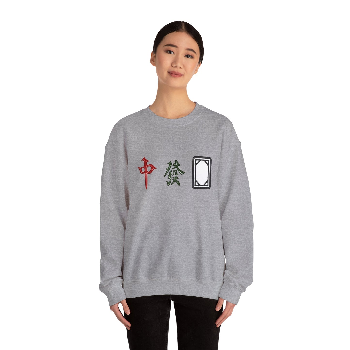 Mahjong Inspired Sweatshirt, Asian Tile Game Apparel, 3 Dragons Design, 4 Seasons Flowers Shirt, Gift for Gamers, Unisex Jumper,
