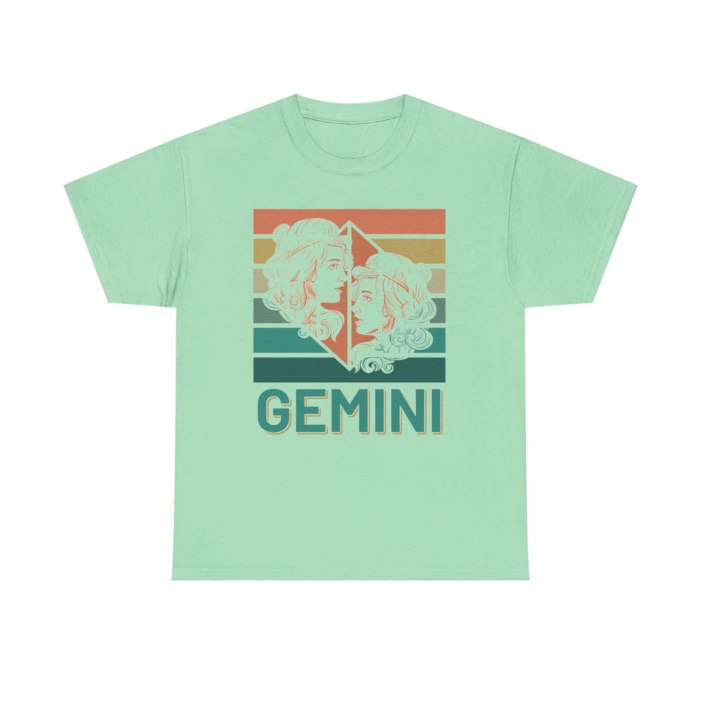 Gemini Zodiac Unisex Cotton Tee, Astrology Gift, Birthday Shirt, Horoscope Tee, Astrology Apparel, Summer Fashion, Retro Design, Vintage