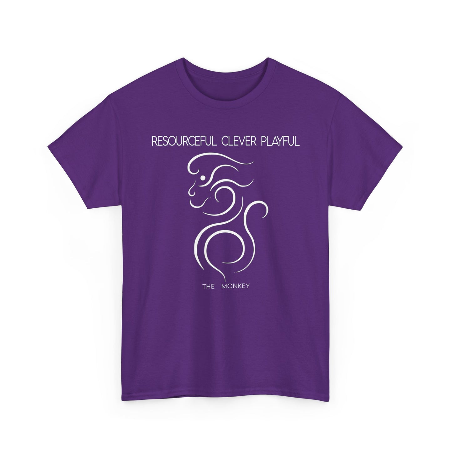 Chinese Zodiac The Monkey Tee, Positive Traits Of People Born On The Years Of Monkey (1968, 1980, 1992, 2004, And 2016), Clever And Playful