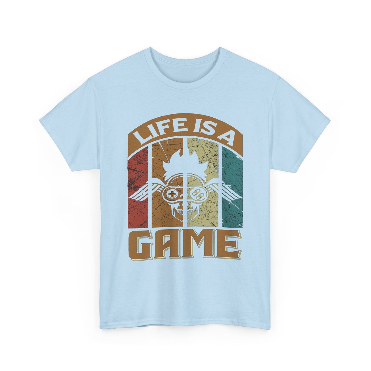 Retro Wisdom Unisex Tee, Life is a Game Graphic T-Shirt, Words of Wisdom Shirt, Vintage Inspirational Tee, Quote Tee Gift, Retro Graphic Tee