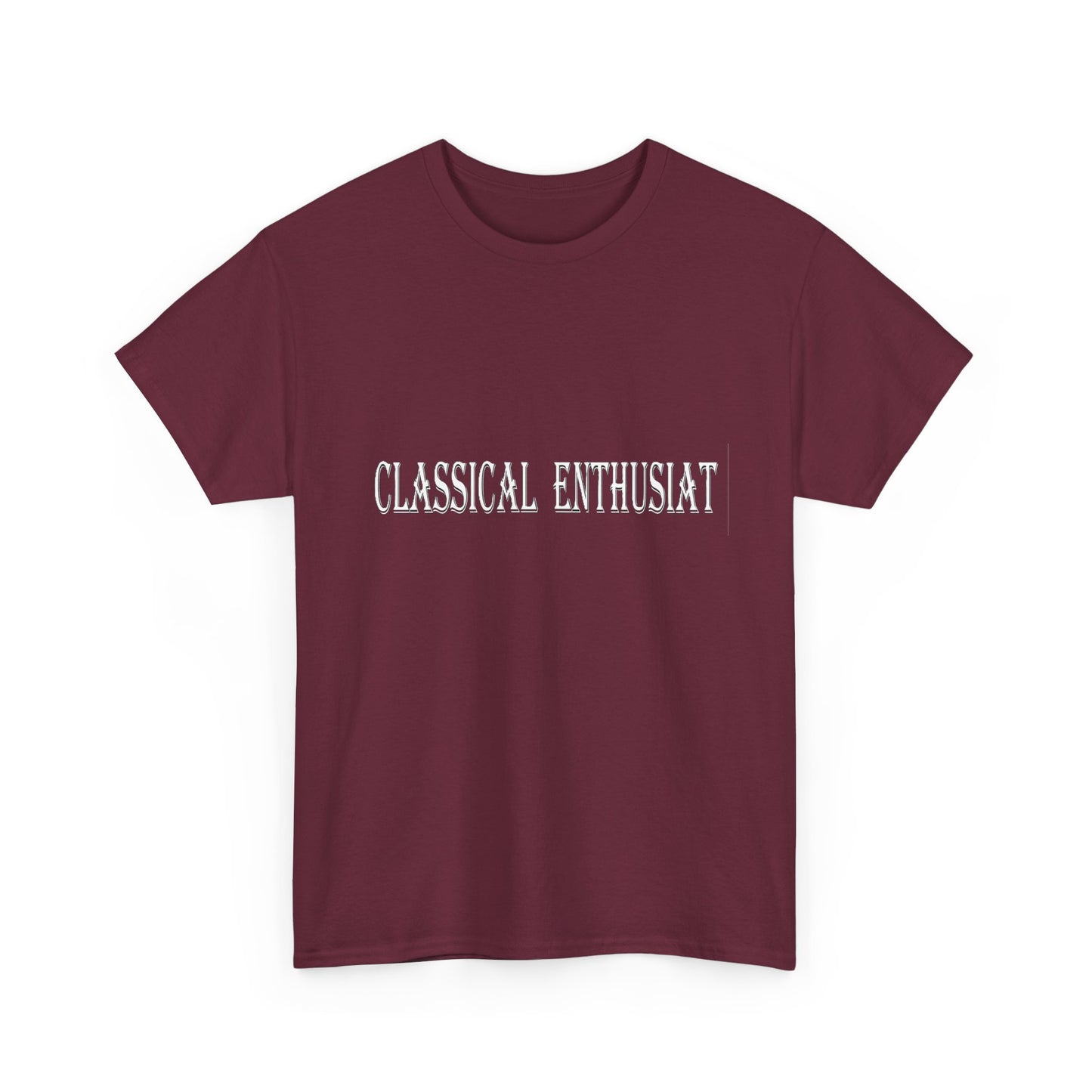 Music Nostalgia CLASSICAL ENTHUSIAST Unisex Cotton Shirt, Colorful Boho and Hippie Style Top, Artistic Typographic Design Shirt