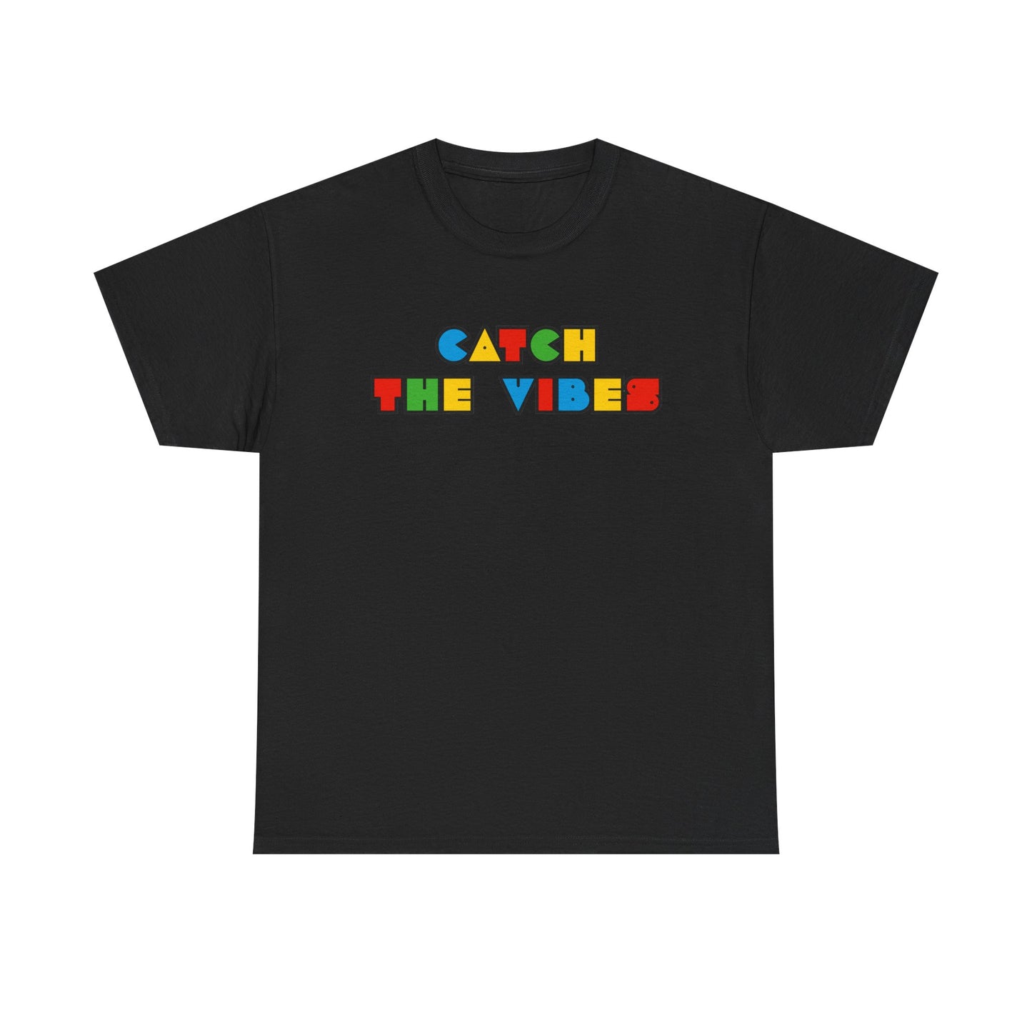 Gen-z Slang, 'Catch the Vibes' Unisex Cotton Tee, Retro Aesthetic T-Shirt, Casual Wear, Gift for Friends, Music Fest Shirt, Summer Style