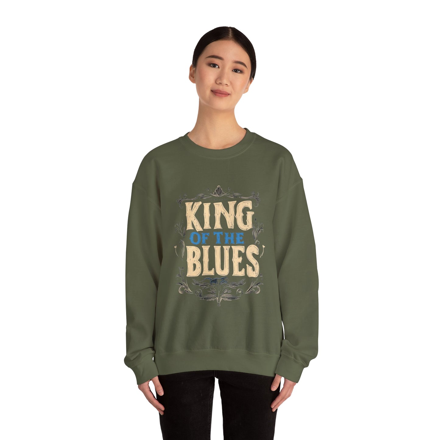King of the Blues Sweatshirt, Music Nostalgia Crewneck, Rhythm and Blues Jumper, Unisex Band Merch, Blues Music Apparel