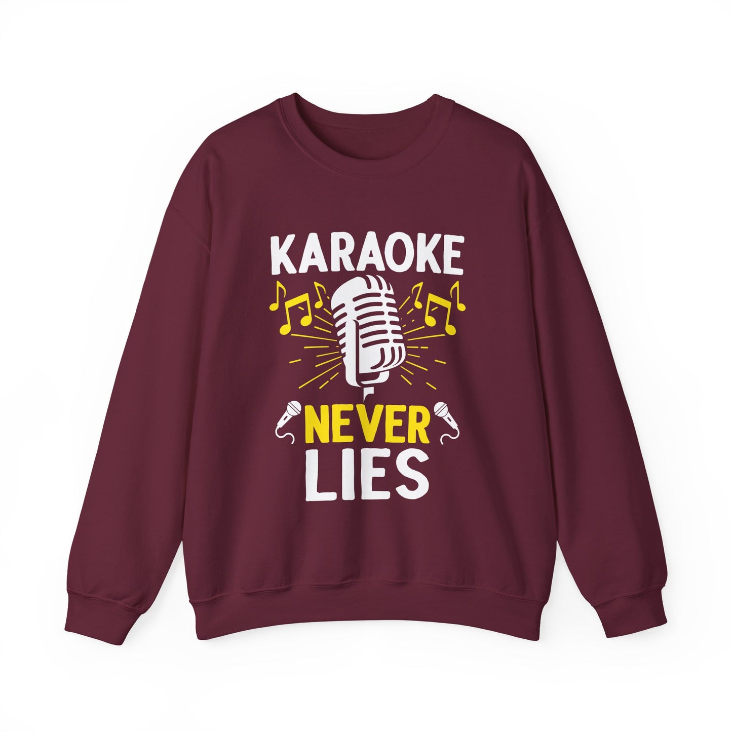 Karaoke Vibe Sweatshirt, Sing-Along Nostalgia Jumper, Music Party Pullover, Karaoke Never Lies Crewneck, Funny Singing Gift
