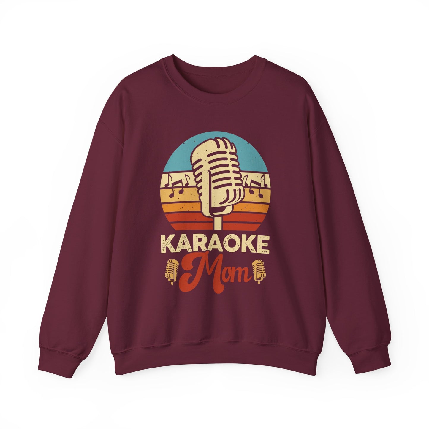 Karaoke Vibe Crewneck Sweatshirt, Generational Nostalgia, Karaoke Mom and Dad, Unisex Jumper, Music Lover Gift, Retro Sweatshirt, Family Fun