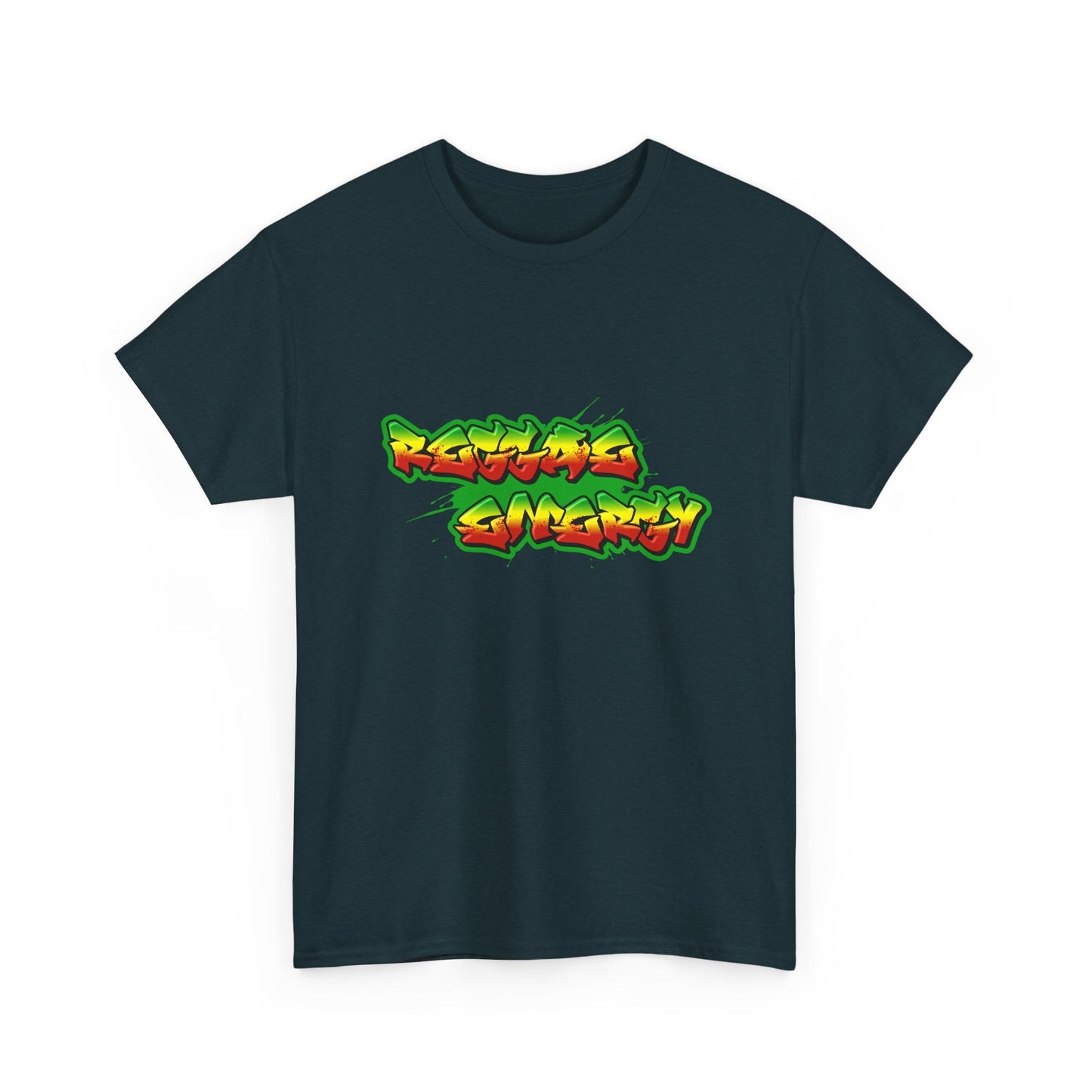 Music Nostalgia Reggae Energy Unisex Cotton Tee, Graffiti Style Design Graphic Tee, Artistic Typography Top