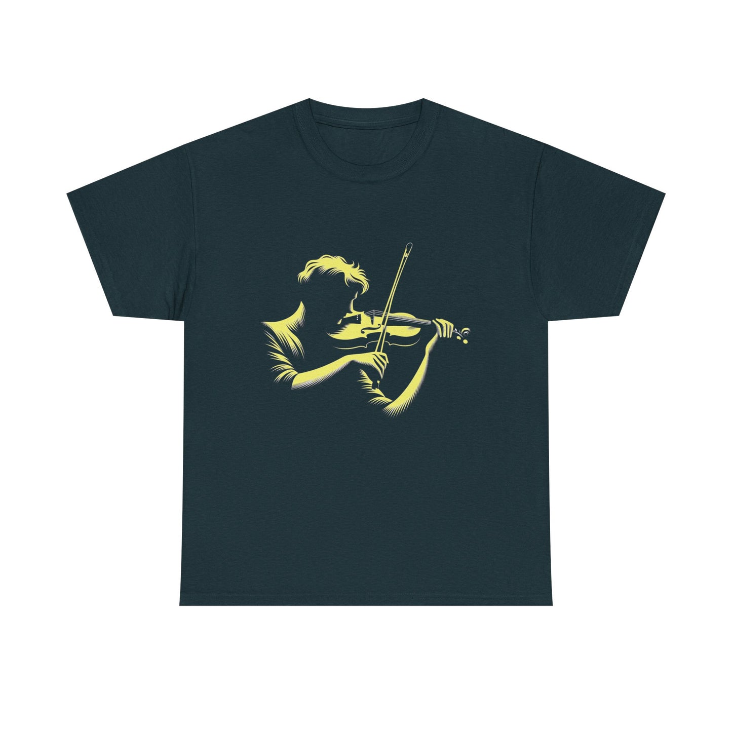Music Nostalgia Aspiring Violinist Unisex Cotton Tee, Perfect Top As A Christmas Gift For Motivated Young Musicians